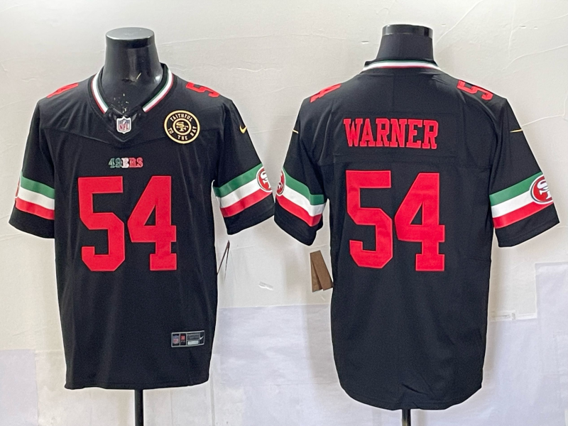 Men 2026 San Francisco 49ers #54 Warner black Nike Limited NFL Jersey 0401005
